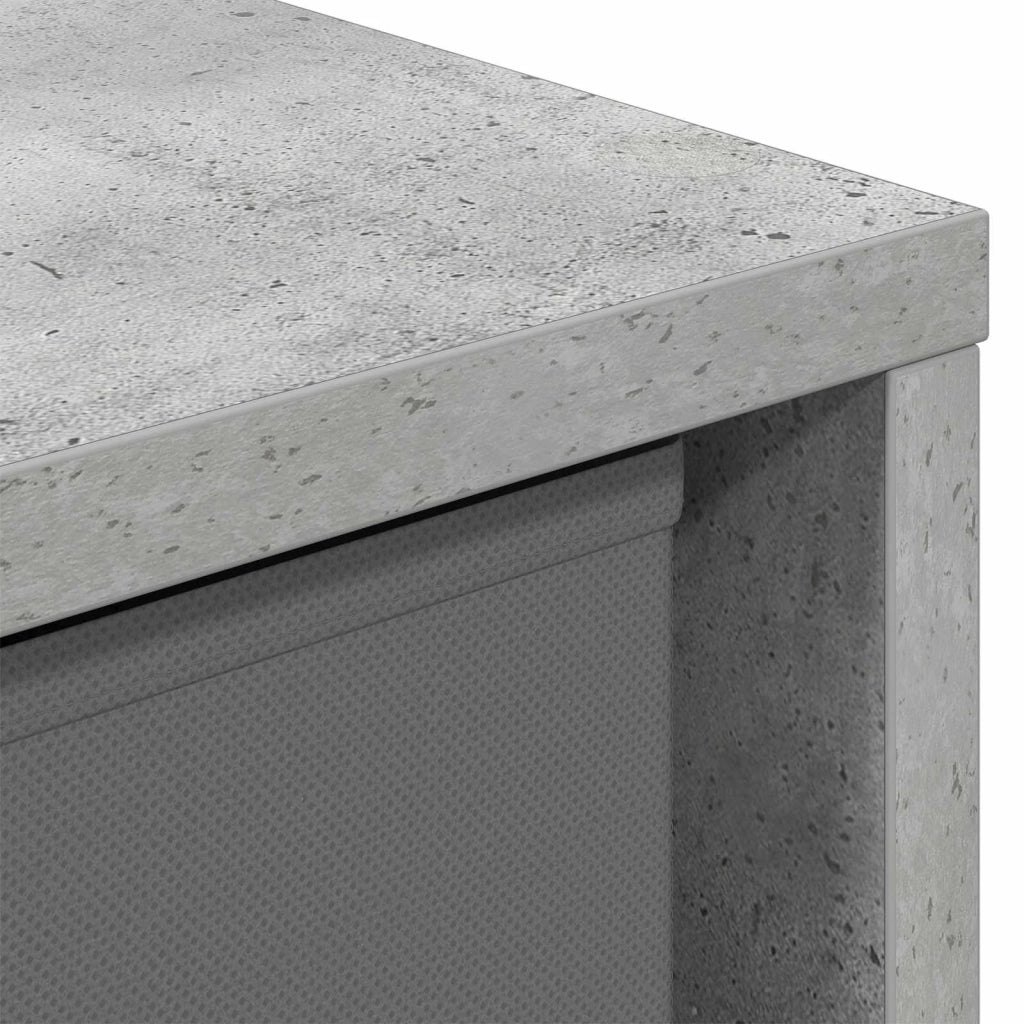 Credenza | Madia | Buffet da pranzo | Armadio da pranzo con cassetto Grigio cemento 49,5 x 22 x 47 cm