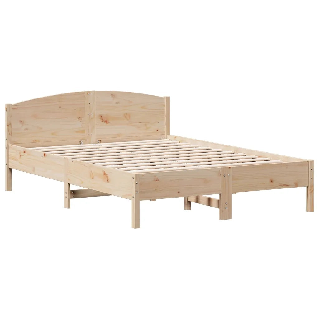 Letto senza Materasso 140x200 cm in Legno Massello di Pino 842594