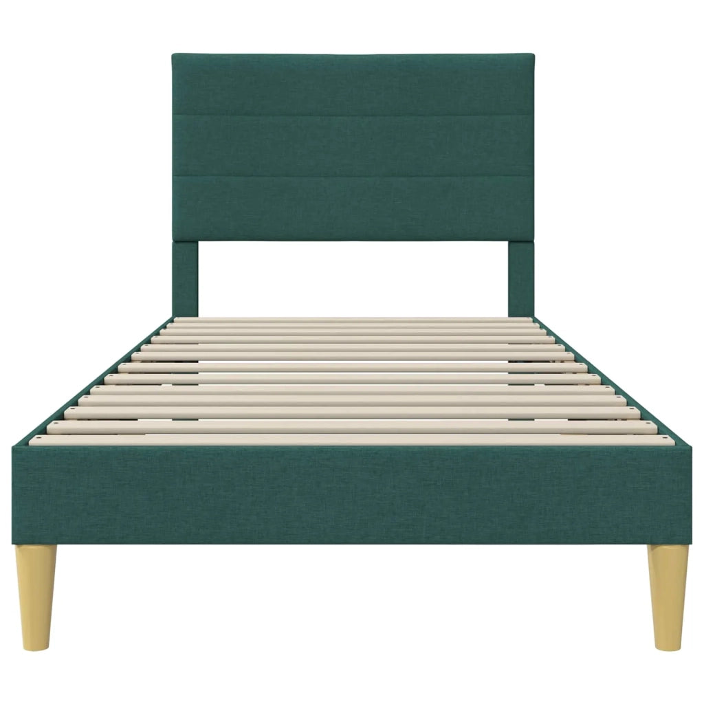 Struttura del letto Verde Scuro 80 x 200 cm Tessuto 42027549