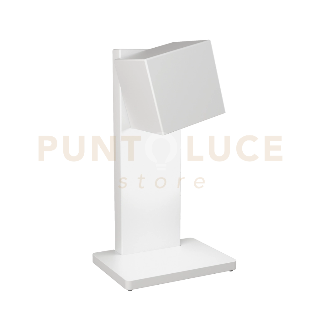 PLATE LAMPADA DA TAVOLO 1 LUCE ATTACCO GX53 BIANCO
