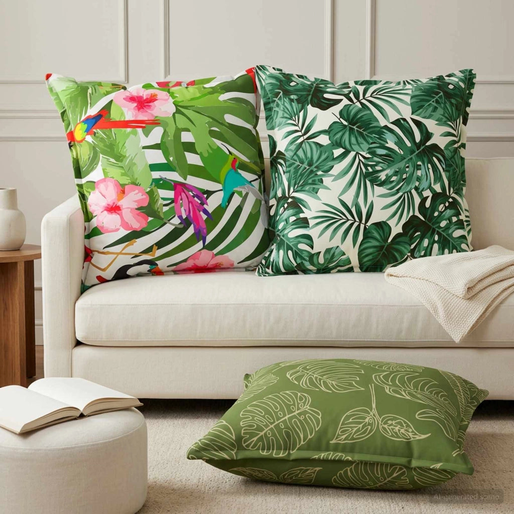 Cuscino 2 pz HOUTEN Multicolore 65 x 65 cm Poliestere 936337