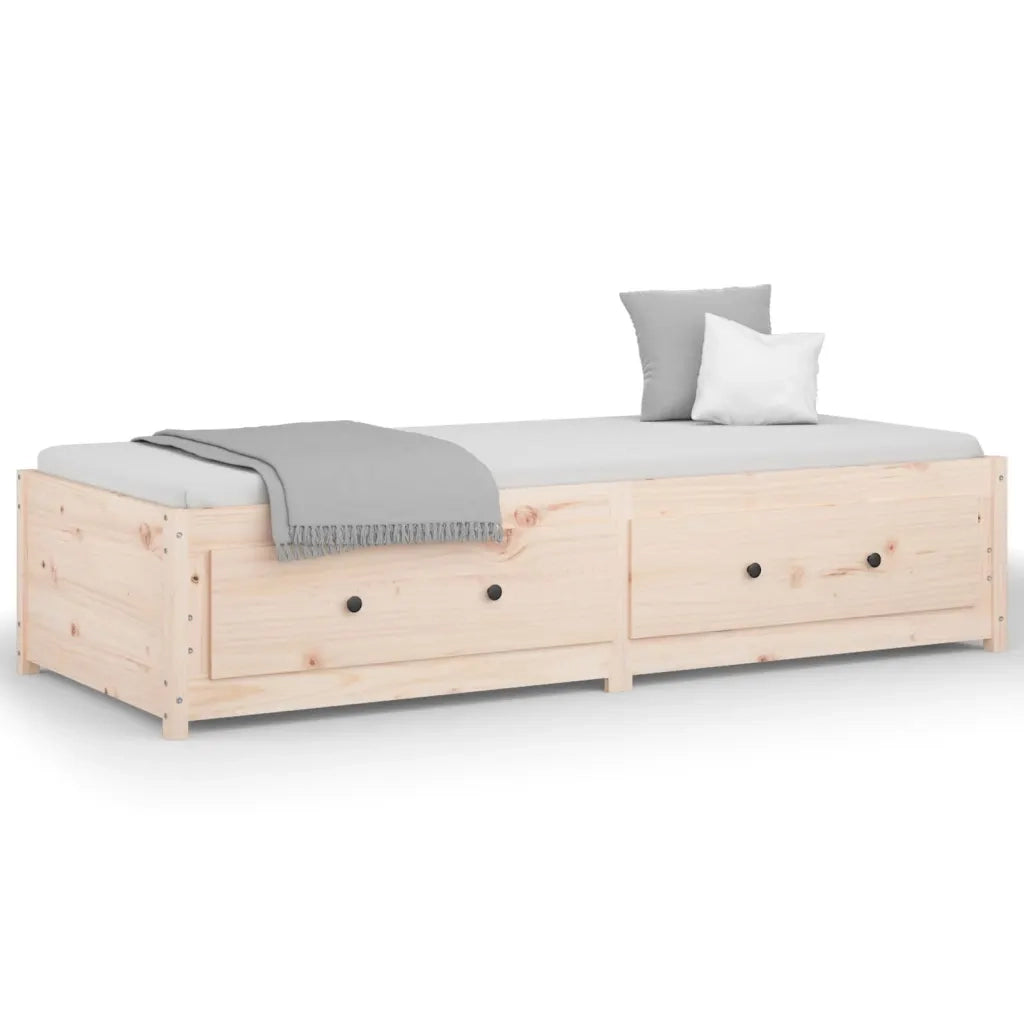 Dormeuse senza Materasso-Divano Letto-Struttura Letto 90x200 cm in Legno Massello di Pino 104975
