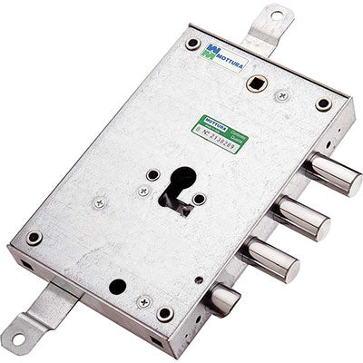 SERRATURA METALLO APPLICARE 85571 MOTTURA  F.SAGOM M2 TRIPL+SCR IP.MM 37 E.MM 63 DX