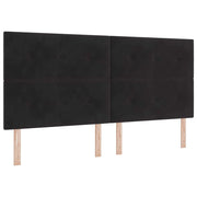 Testiera | Testata Nero 200 cm Velluto