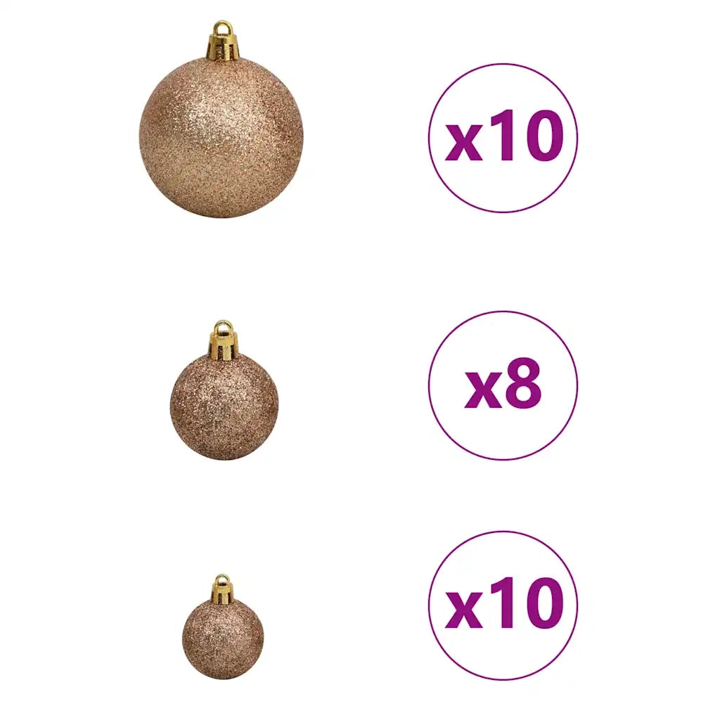 Albero di Natale artificiale con luci integrate Verde 210 cm 3396773
