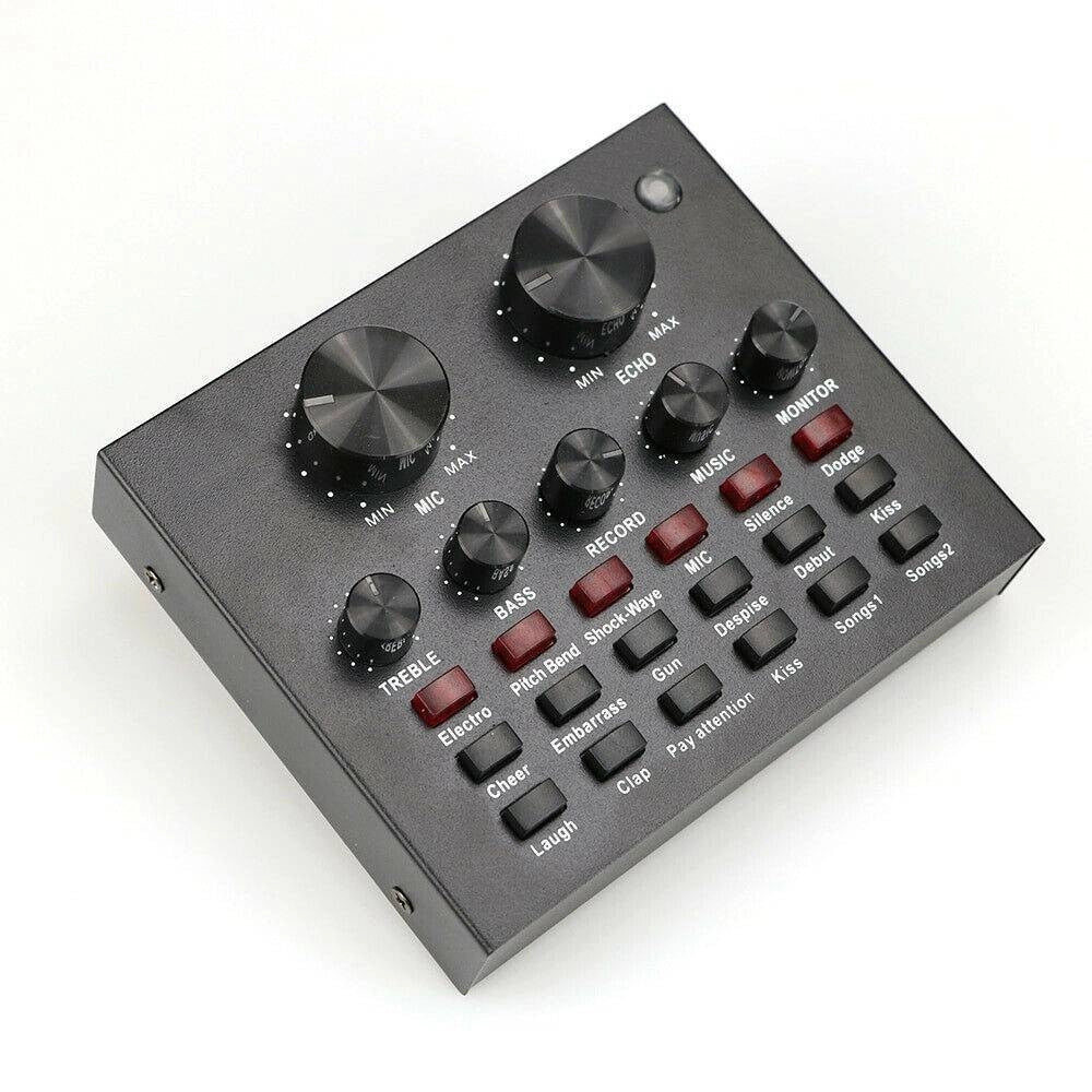 Trade Shop - Scheda Audio Esterna Bluetooth Per Dirette Steaming Mixer Pc Cellulare Dal Vivo -