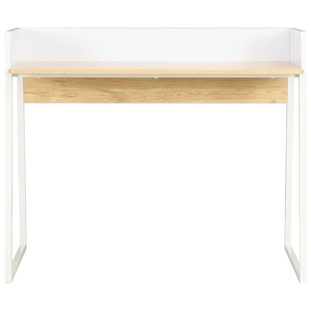 Scrivania Bianca e Rovere 90x60x88 cm 20265