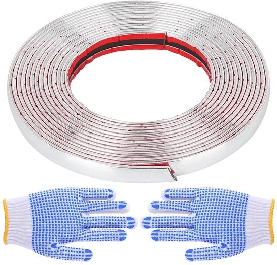 Sierlijsten Selfadattivi 5m x 15mm - Plafond - Parete - Impermeabili - Resistente alla Corrosione - Flessibili e Duraturi - Decorazione a Parete