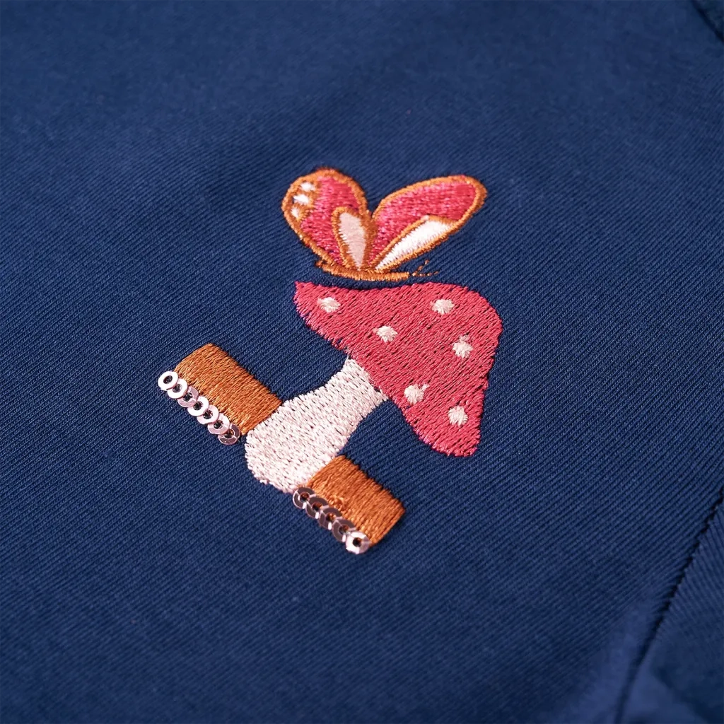 Maglietta per Bambini a Maniche Lunghe Blu Marino 104