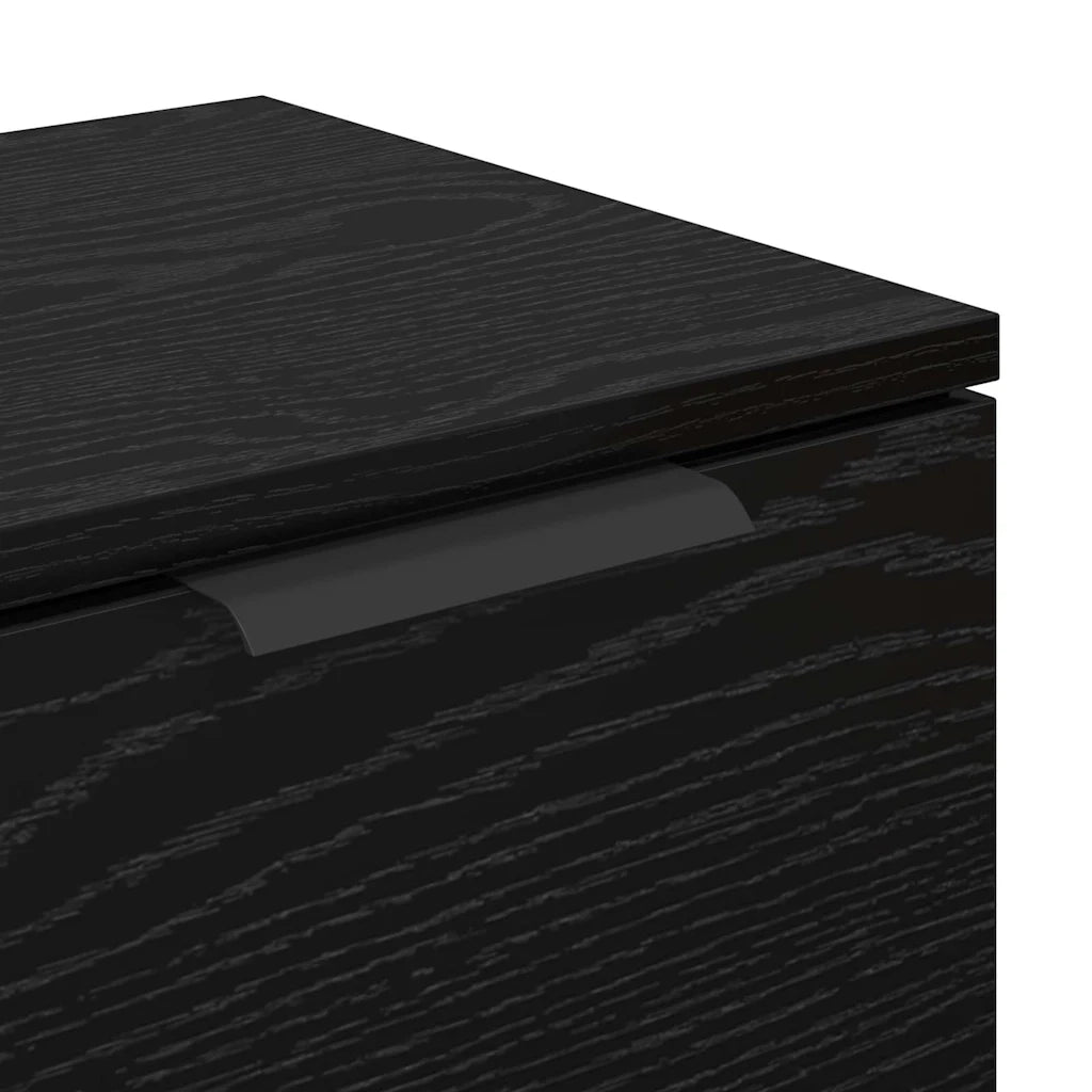 Credenza | Sideboards 2 pcs Rovere Nero 60 x 30 x 70 cm Legno multistrato
