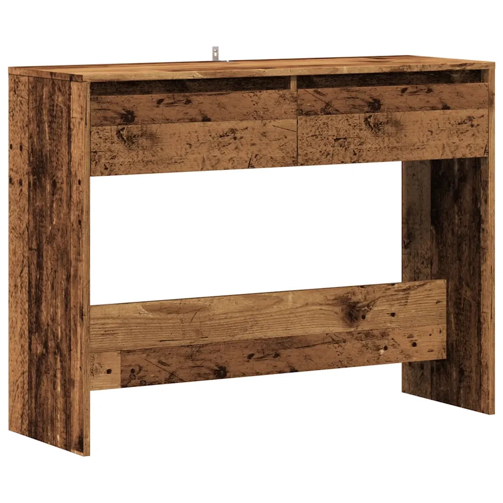 Tavolino Consolle Legno Vecchio 100x35x76,5 cm in Truciolato 856784