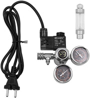 Regolatore di CO2 - Doppio Contatore - Migliora la fotosintesi - Formato compatto - Contatore di bolle - Per acquari - W21.8
