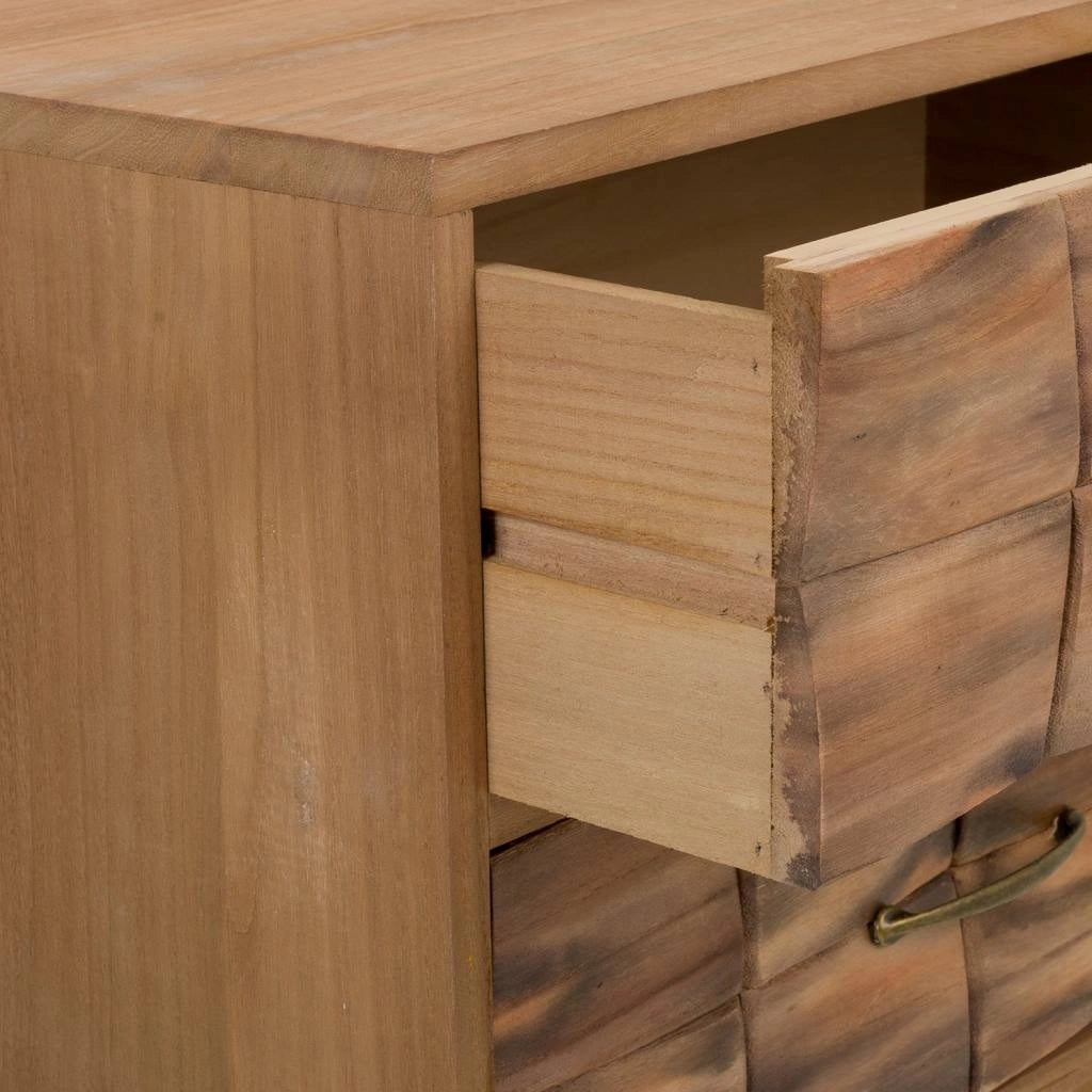 Comodino in legno marrone 50x38x73