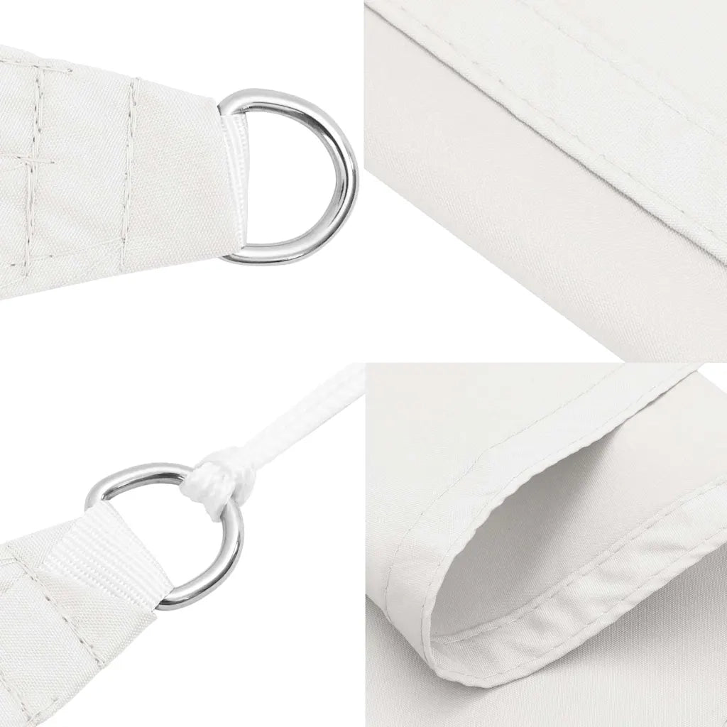 Parasole a Vela Oxford Rettangolare 4x7 m Bianco 135273