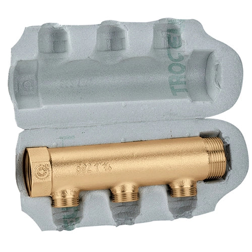 COLLETTORE SEMPLICE COMPONIBILE- 1 x 3 der. M 3/4- CALEF- pezzi 1