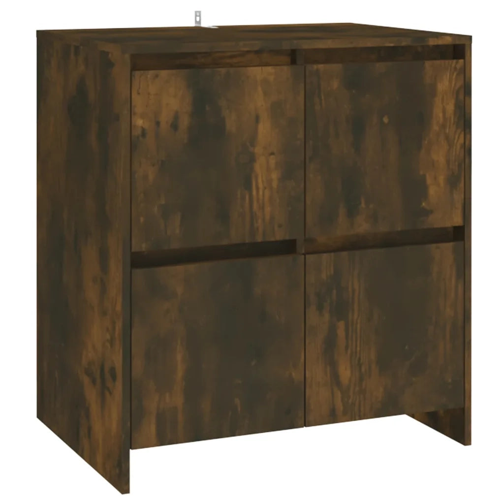 Credenza | Madia | Buffet da pranzo | Armadio da pranzo Rovere Fumo 70x41x75 cm in Truciolato