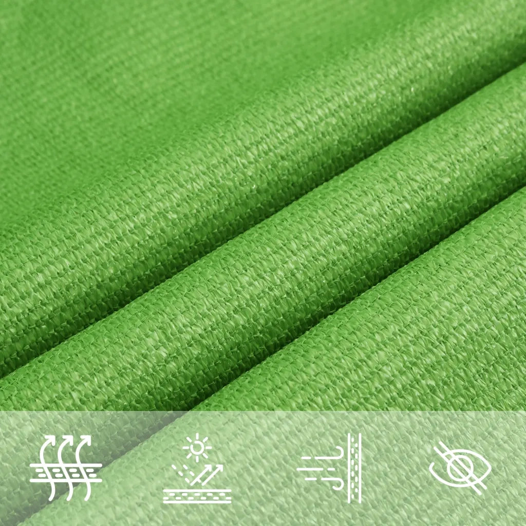 Vela Parasole-Telo Ombra-Vela Ombreggiante 160 g/m2 Verde Chiaro 4x4x5,8 m in HDPE