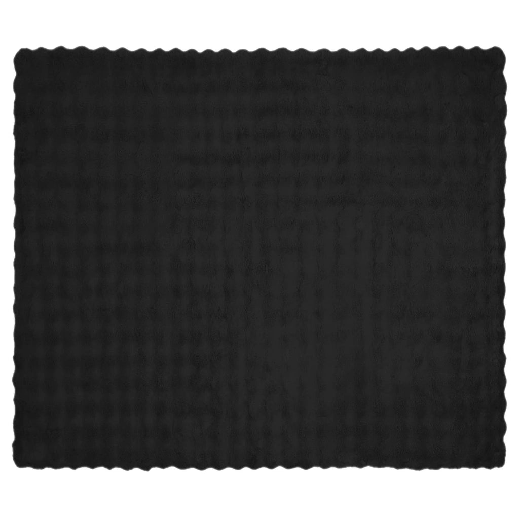 Coperta antiscivolo in sintetica di coniglio Olite Nero