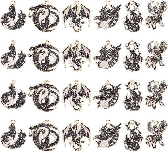 Set di 24 Beadels Neri per Creare Gioielli