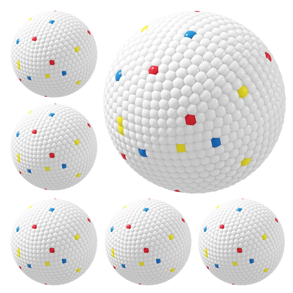 Lot de 6 Balles pour Chien en ETPU Ø58mm Blanc