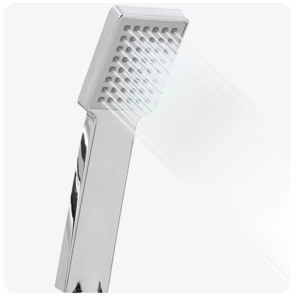 Set di doccia con soffione Cromato 150 cm Acciaio Inox CFW8442285