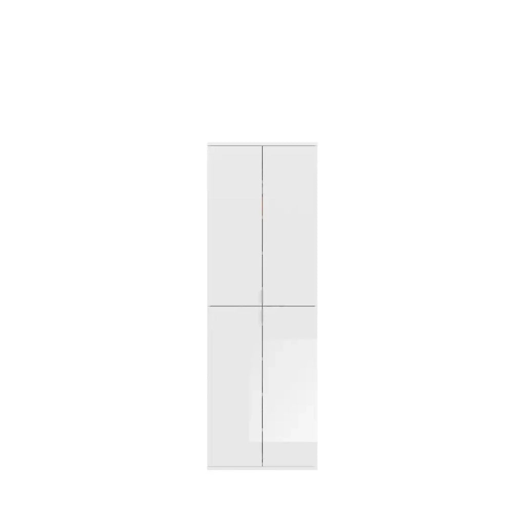 Armadio 6 porte BODITE – Ampio spazio di stoccaggio e design in bianco laccato