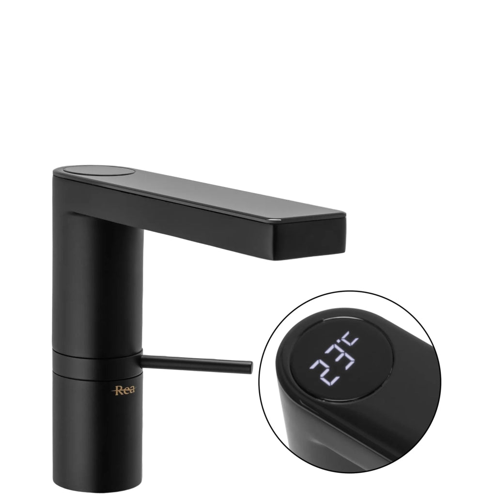 Rubinetto Da Lavabo Rea Amar Lcd Black Low