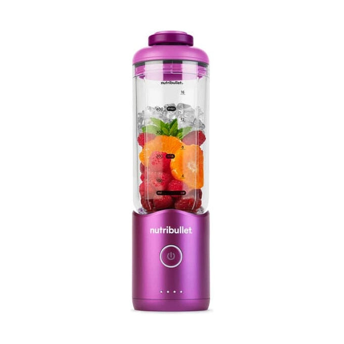 Nutribullet Frullatore Portatile 0.59 L Viola con Cavo USB-C e Coperchio