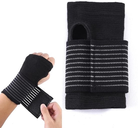 Bende per polso - Supporto per polso - Chiusura elastica per bende - Bende per mano - Sport - Utilizzo quotidiano - Respirante - Polso - Donne - Uomini - 2 pezzi - Adatto a - Sport e utilizzo quotidiano - Blu.