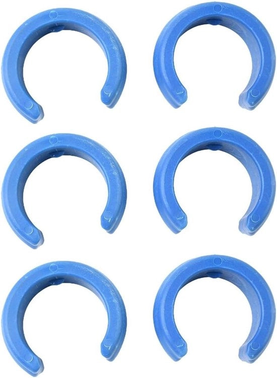 Kit di 6 Slangklemmen per Pulitori di Piscina, Universale e Adatto per la Maggiore Parte dei Tipi di Slang