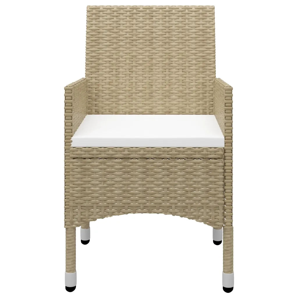 Set da Pranzo da Giardino 9 pz Beige 3067861