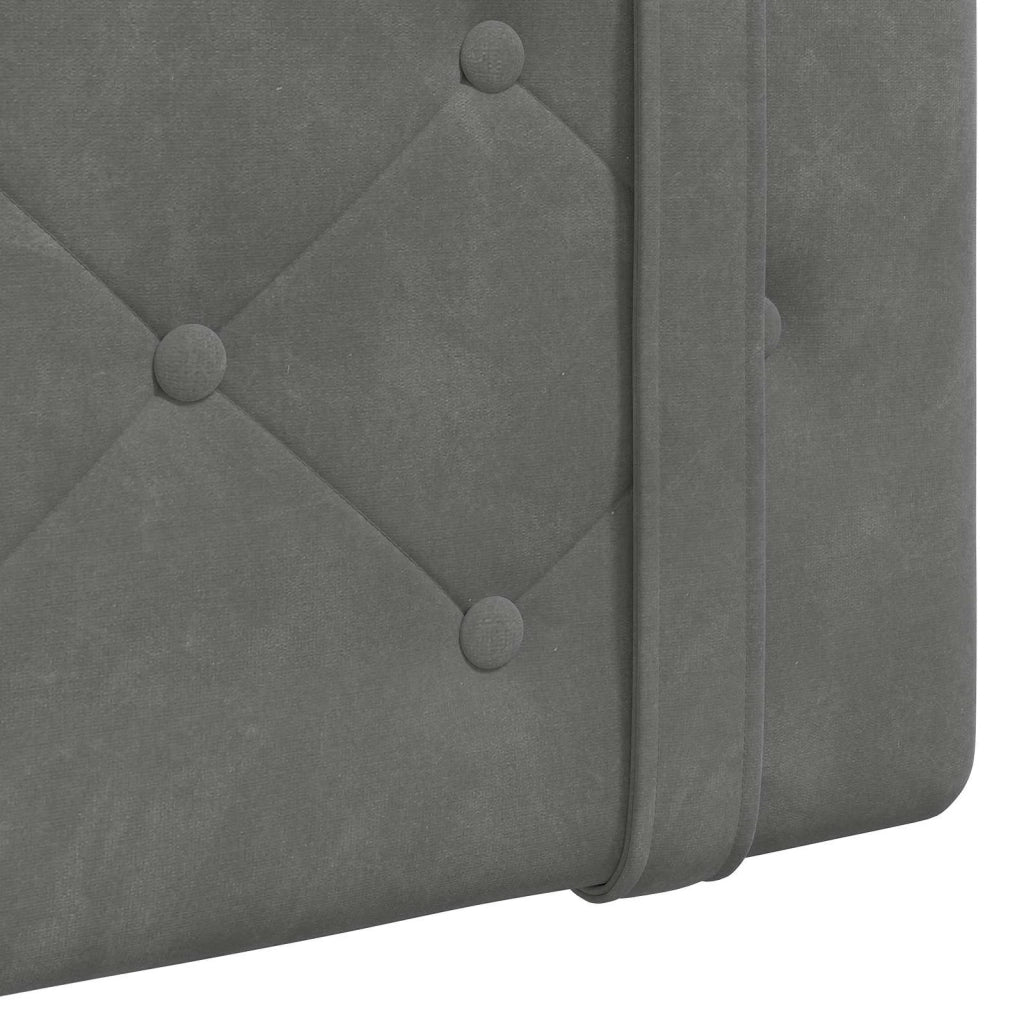 Testiera | Testata sospesa Con luce LED Grigio Scuro Velluto