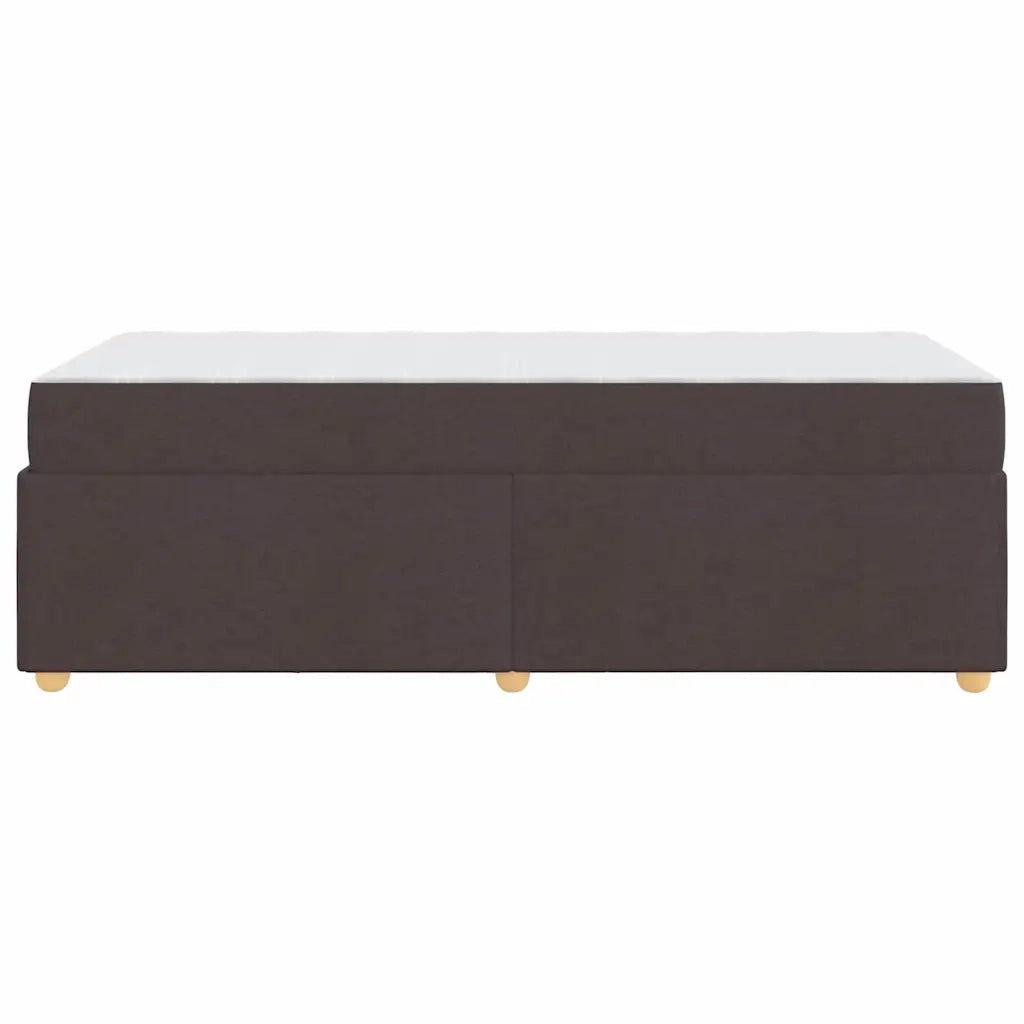 Struttura del letto Marrone Scuro 90 x 200 cm Tessuto