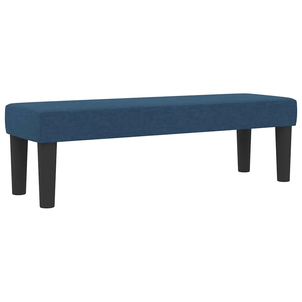 Letto a molle con materasso Blu 200 x 200 cm Tessuto