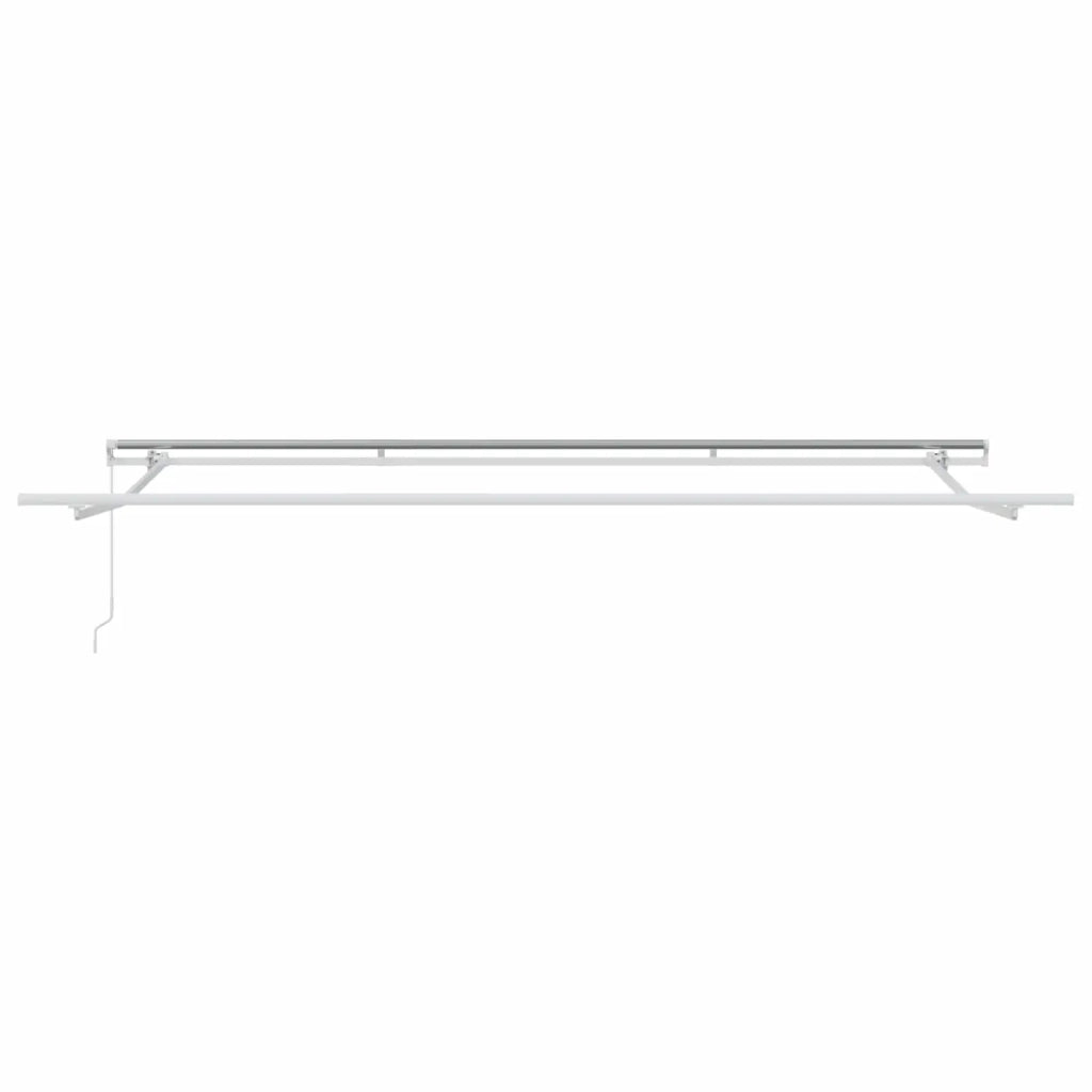 Tenda Retrattile Verde e Bianco 400 × 300 cm 3330719