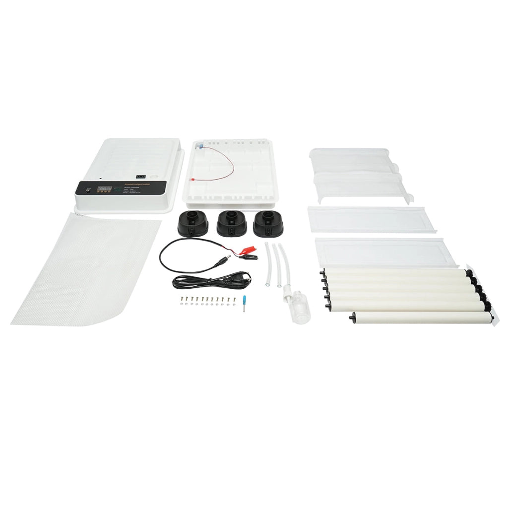 Incubatrice automatica 30 uova 50W, 12V-220V con rotazione automatica, controllo temperatura e umidità, display digitale