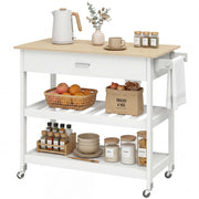 Carrello da cucina con ripiani ¨C Minimal ¨C Bianco
