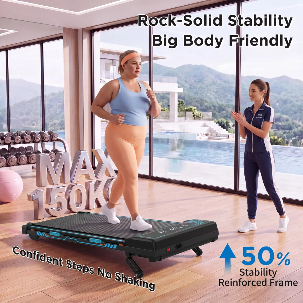 Tapis Roulant da Passeggio per Casa e Ufficio, Pieghevole con Inclinazione Automatica 15%, Motore Silenzioso, Portata 150 kg, Telecomando