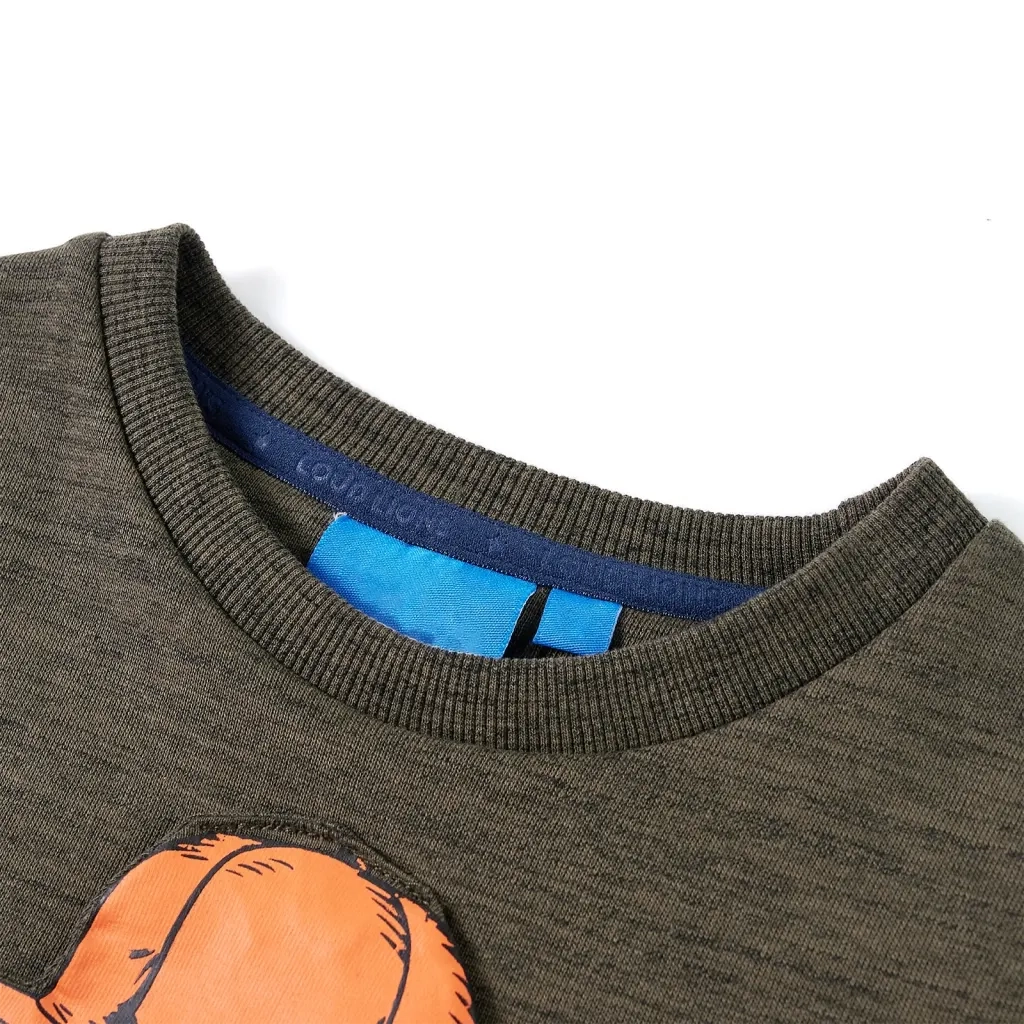 Felpa da Bambino Cachi Scuro M¨¦lange 104