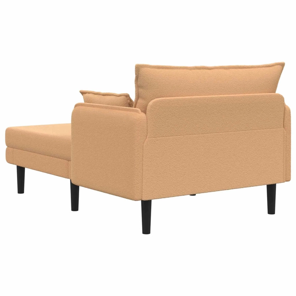Chaise longue oversize Beige Bouclé 42048072