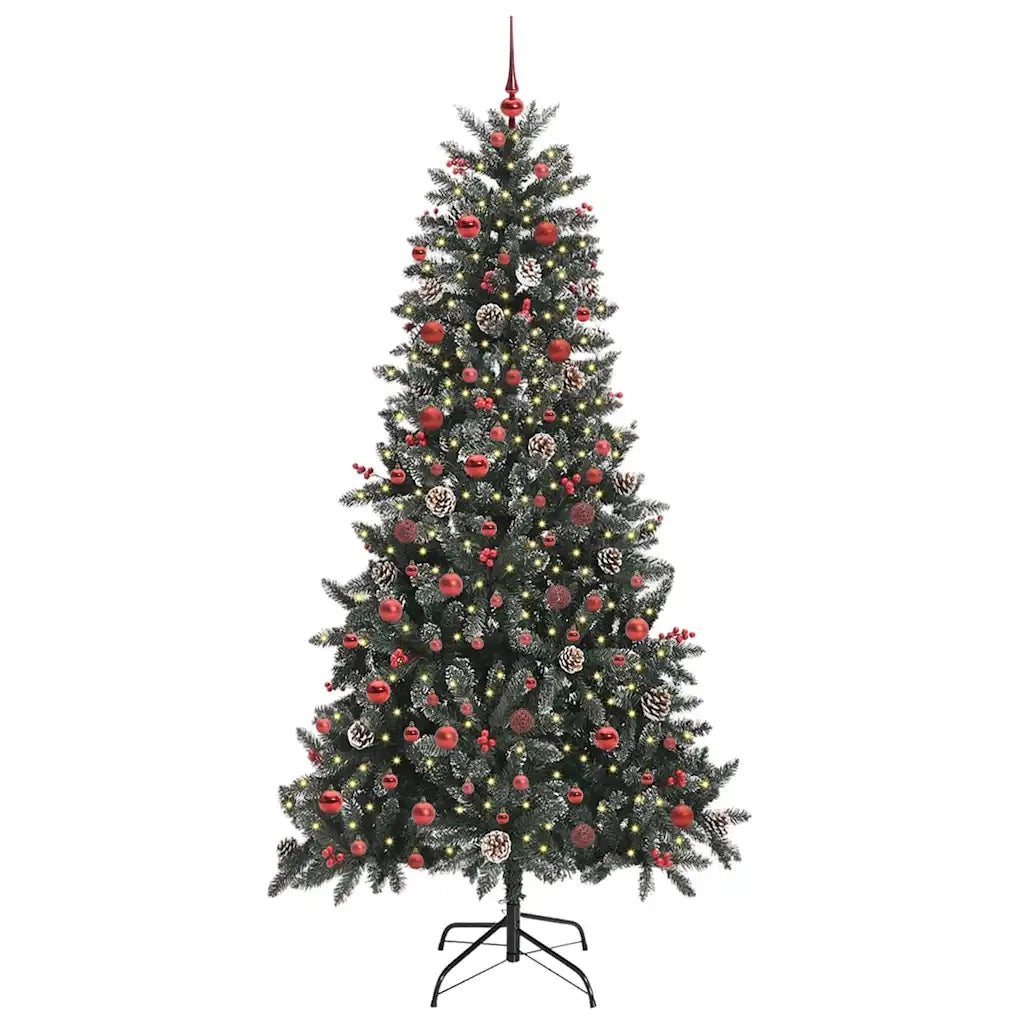 Albero di Natale artificiale con 300 LED Verde 210 cm 3395892