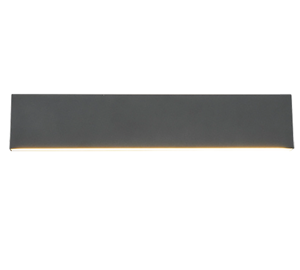 Applique LED bi-emissione, metallo, antracite, L 46 cm, Concha