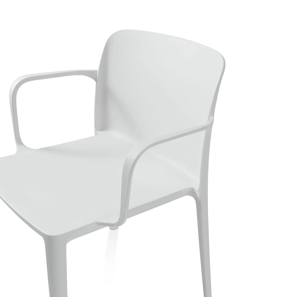 Set 4 Sedie da interno/esterno TIMMY colore bianco