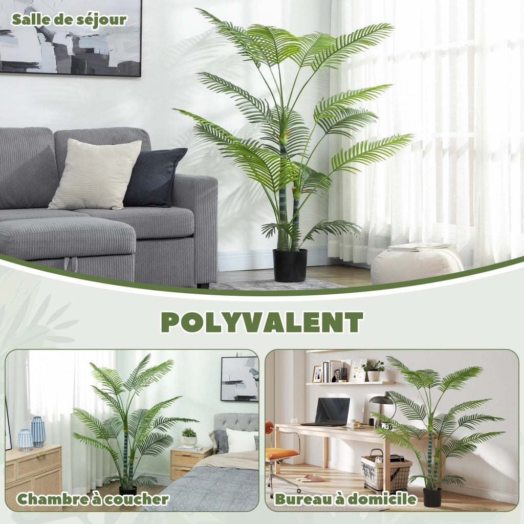 Palma artificiale ¨C Minimal ¨C 170 cm verde con vaso