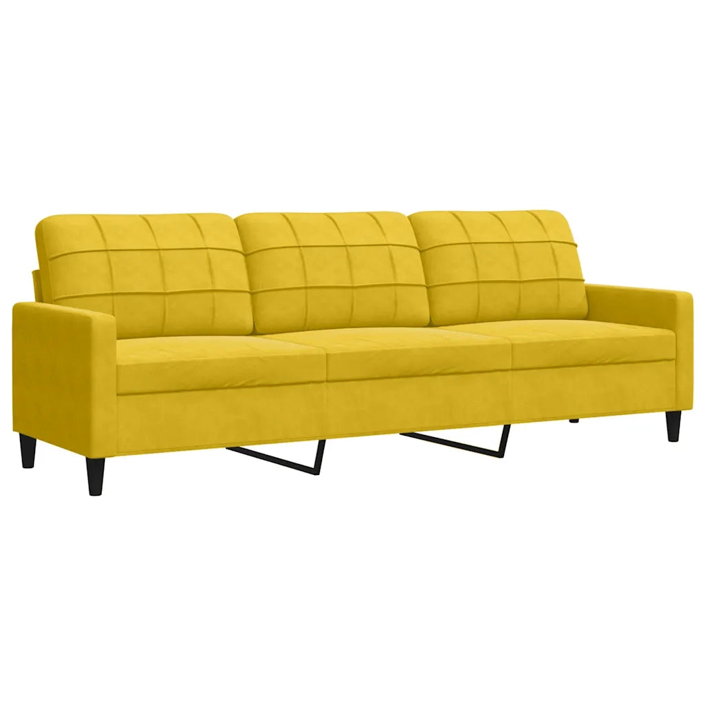 Set di Divani 4 pz con Cuscini giallo in Velluto 3278447