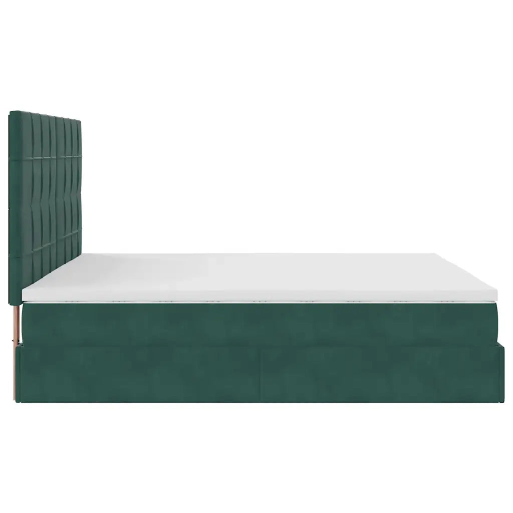 Struttura Letto Pouf con Materassi 180x200 cm Velluto 3314339