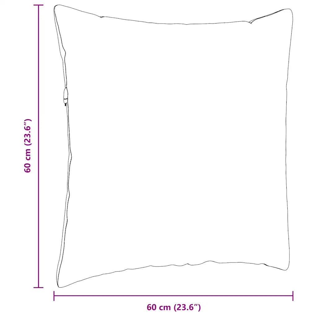Cuscini da Divano 2 pcs Marrone 60 x 60 cm Tessuto 42014001