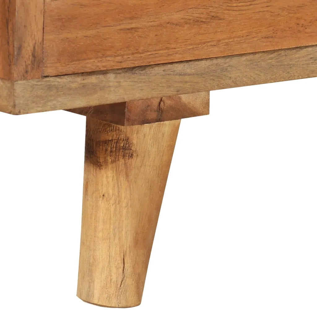 Mobile TV Massello di Acacia con Finitura Ambra 140x30x40 cm 337847