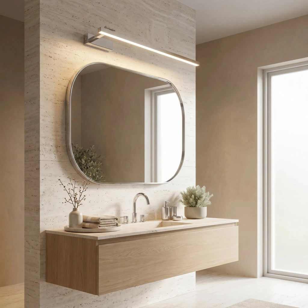 Applique Da Bagno Led Swe030-1w 80cm Chrome