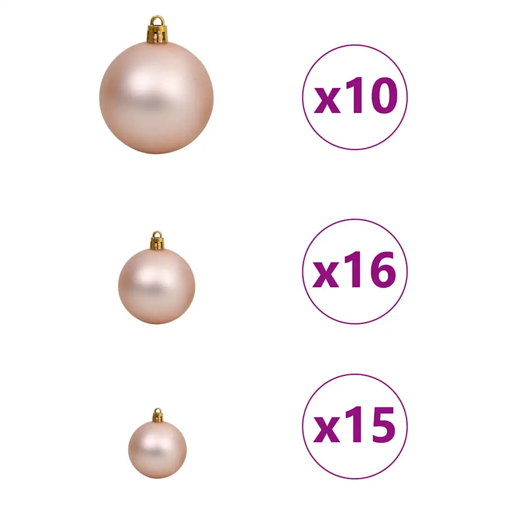 Albero di Natale Artificiale con Rami Pieghevoli Bianco 210 cm 3397495